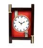 Brown Teak Wood Traditional Wall Clock