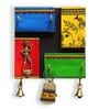 Teak Wood Warli Hand Painted Key Holder