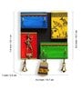 Teak Wood Warli Hand Painted Key Holder