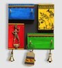 Teak Wood Warli Hand Painted Key Holder