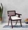 Teak Trend Solid Wood Arm Chairs in Brown & Silver Colour Set of 2