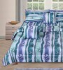 Teal & Blue Floral 210 TC Cotton 6 Pieces Bedding Set Collection