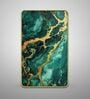 Teal & Gold Abstract Rectangular Wall Art 12 x 18 Inch
