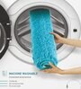 Teal Absorbent and Quick-Dry Polyester Bath Mats 40x60 cm