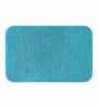Teal Absorbent and Quick-Dry Polyester Bath Mats 40x60 cm