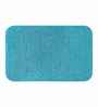Teal Absorbent and Quick-Dry Polyester Bath Mats 50x70 cm