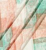 Teal Abstract 180 TC Cotton Single Bedsheet with 1 Pillow Cover
