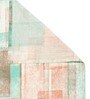 Teal Abstract 180 TC Cotton Single Bedsheet with 1 Pillow Cover