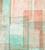 Teal Abstract 180 TC Cotton Single Bedsheet with 1 Pillow Cover
