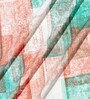 Teal Abstract 180 TC Cotton Single Bedsheet with 1 Pillow Cover