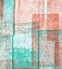 Teal Abstract 180 TC Cotton Single Bedsheet with 1 Pillow Cover