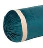 Teal and Cream Stripes TC Velevt 2 Bolster Covers