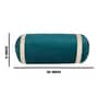 Teal and Cream Stripes TC Velevt 2 Bolster Covers