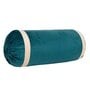 Teal and Cream Stripes TC Velevt 2 Bolster Covers