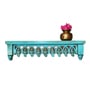 Teal Blue Rajbari Wall Shelf