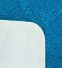 Teal Blue Solid 100% Polyester AntiSkid Bathmat
