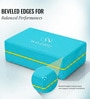 Teal Blue Rubber Yoga Block Teal Blue Rubber Yoga Block