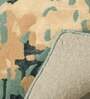 Buy Teal Wool and Viscose Abstract 4 x 6 Feet Hand Tufted Carpet