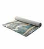 Buy Teal Wool and Viscose Abstract 4 x 6 Feet Hand Tufted Carpet