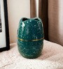 Teal Ceramic Table Vase