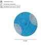 Teal Colour Engineered Wood 3D Textured 15 Inch Wall Art