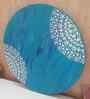 Teal Colour Engineered Wood 3D Textured 15 Inch Wall Art