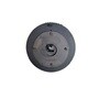 Teal Colour Engineered Wood Distress Finish Dotted Wall Clock