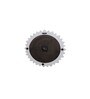 Teal Colour Engineered Wood Distress Finish Sun Flower Wall Clock