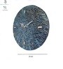 Teal Colour Engineered Wood Marble Dust Textured Wall Clock