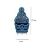Teal Colour Sheesham Wood Key Holder in Distress Finish