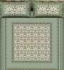 Teal Traditional 350 TC Cotton King Sized Bed Sheets with 2 Pillow Covers