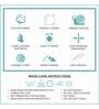 Teal Traditional 350 TC Cotton King Sized Bed Sheets with 2 Pillow Covers