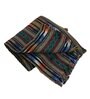 Teal Cotton Stripes 60X46 Inches Reversible Throw