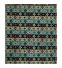 Teal Cotton Traditional 60X50 Inches Reversible Throw