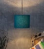 Caen Teal Cotton Hanging Light
