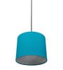 Caen Teal Cotton Hanging Light