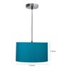 Troyes Teal Cotton Hanging Light