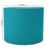 Mabel Teal Cotton Fabric Solid Lampshade