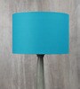 Demarius Teal Cotton Fabric Solid Lampshade