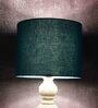 Mabel Teal Cotton Fabric Solid Lampshade
