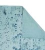 Teal Cotton Abstract 4 x 6 Feet Dhurrie