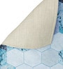 Hexagon (70x13) Teal Blue Cotton Table Runner
