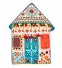 Teal Cotton My Happy Place Filled With Cotton Decorative Cushion
