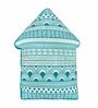 Teal Cotton My Happy Place Filled With Cotton Decorative Cushion