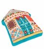 Teal Cotton My Happy Place Filled With Cotton Decorative Cushion