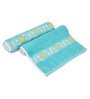 Teal Cotton Patterned 500 GSM Towel Set 8 Pieces