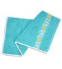 Teal Cotton Patterned 500 GSM Towel Set 8 Pieces