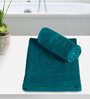 Teal Cotton Solid 350 GSM Hand Towels (Set of 2)