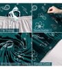 Teal Ethnic motif (3 seater) Sofa Cover & (Pack of 2) Single Seater Sofa Cover