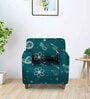 Teal Ethnic motif (3 seater) Sofa Cover & (Pack of 2) Single Seater Sofa Cover